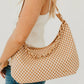 Sienna Slouchy Woven Shoulder Bag in Cream