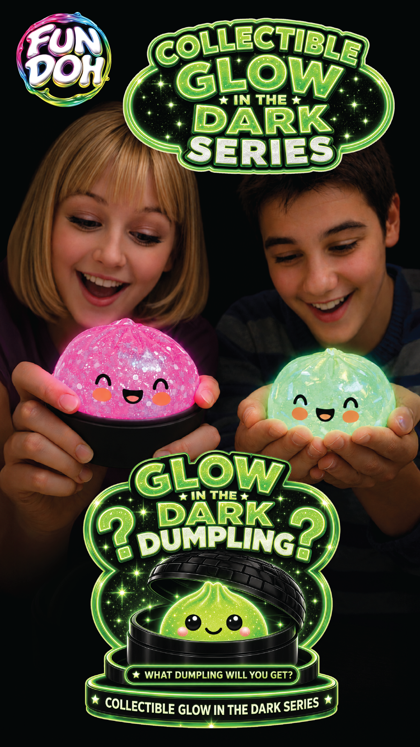 Fun Doh Glow In Dark Mystery Dumpling