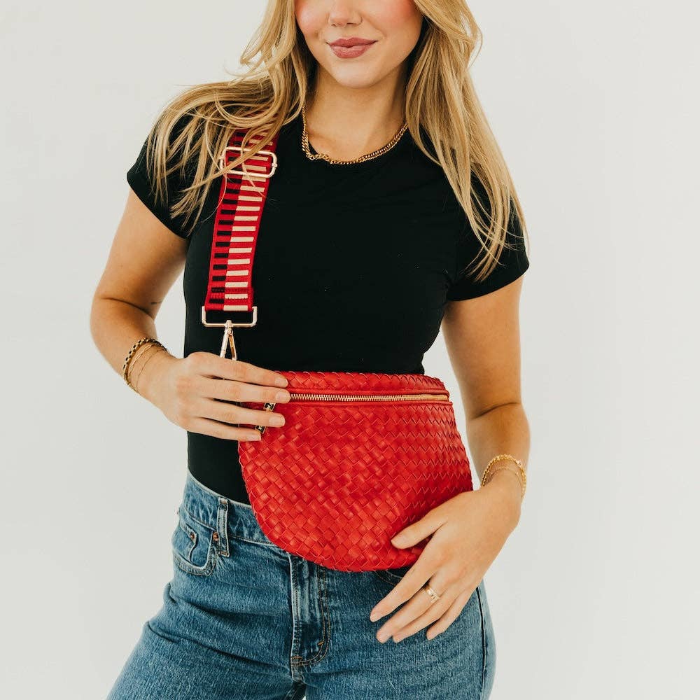 Westlyn Woven Bum Bag in Taupe