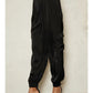 Keanna High Waisted Satin Utility Trousers