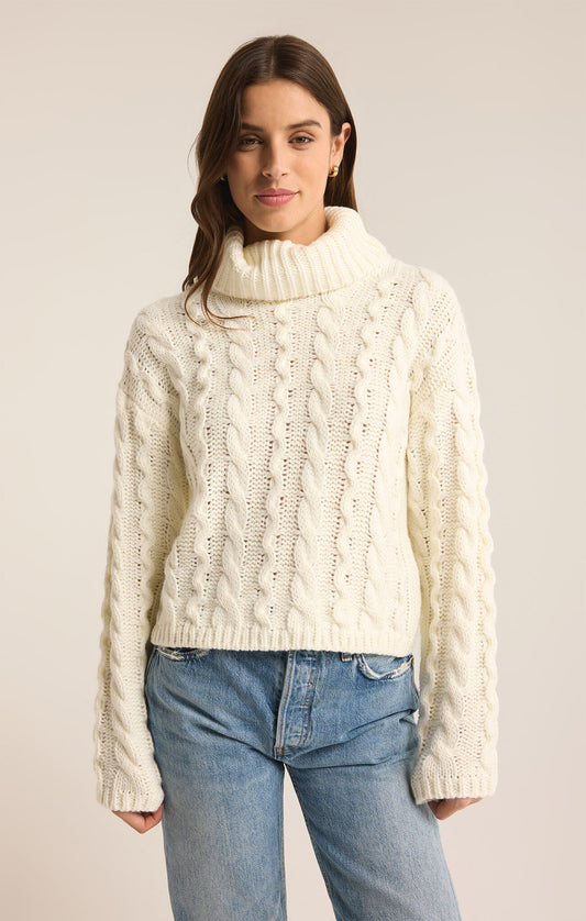 Tied To You Sweater in Sea Salt