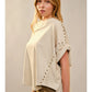 Renee Studded High Low Oversized Tee