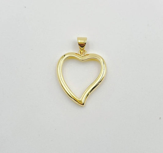 Gold Filled Heart Charm Pendant