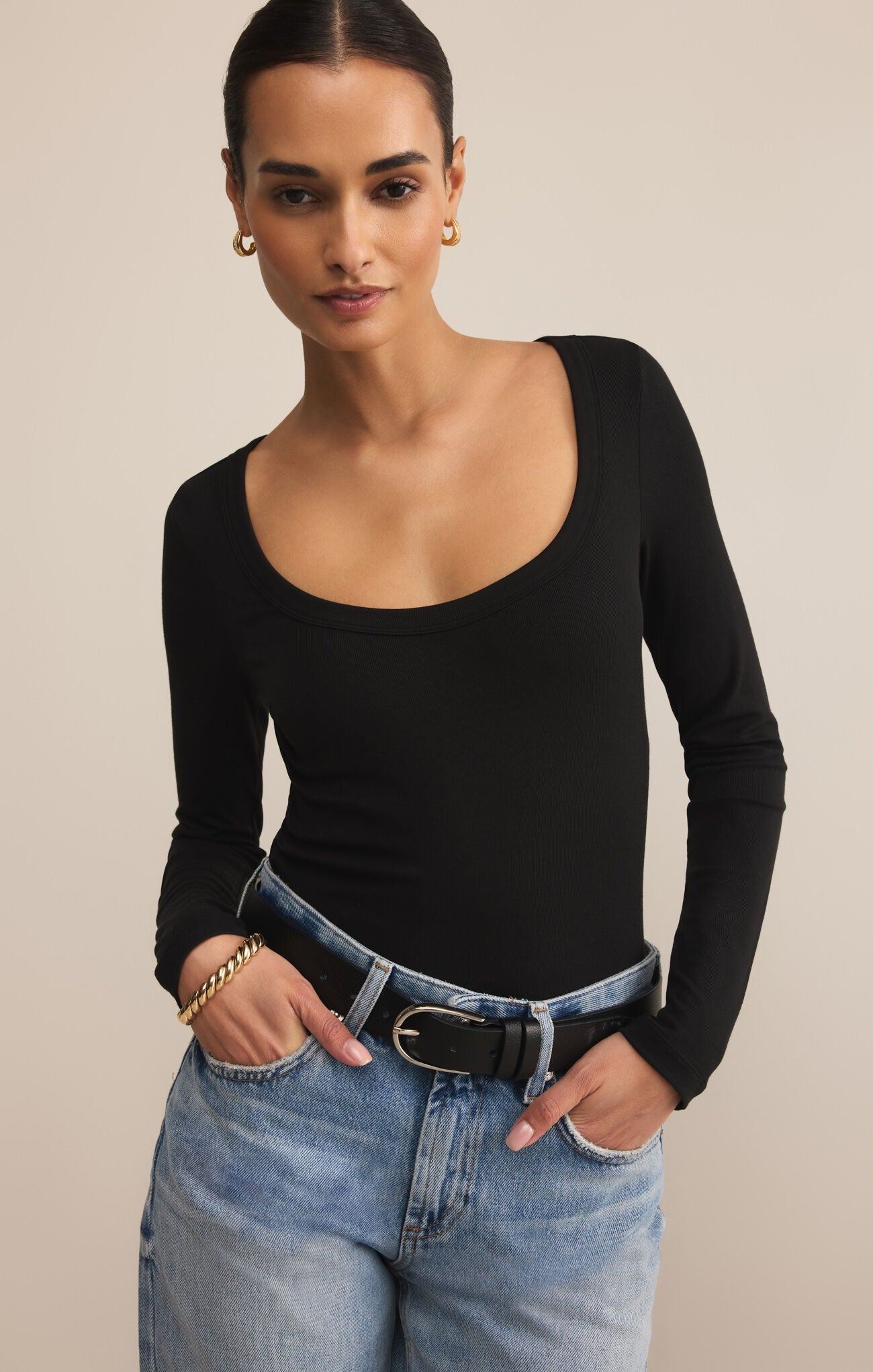 Willow Second Skin Scoop Neck Top