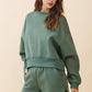 Green Dropped Shoulder Sweatshirt