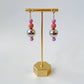 Disco Dangles | Polymer Clay Disco Ball Earrings: Warm