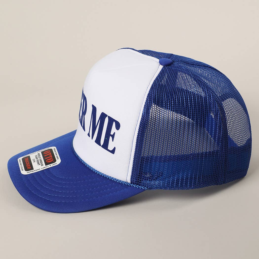 BEER ME Logo Printed Foam Mesh Trucker Hat
