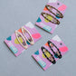 Neutral Dots Snap Clips 2-Pack: Black