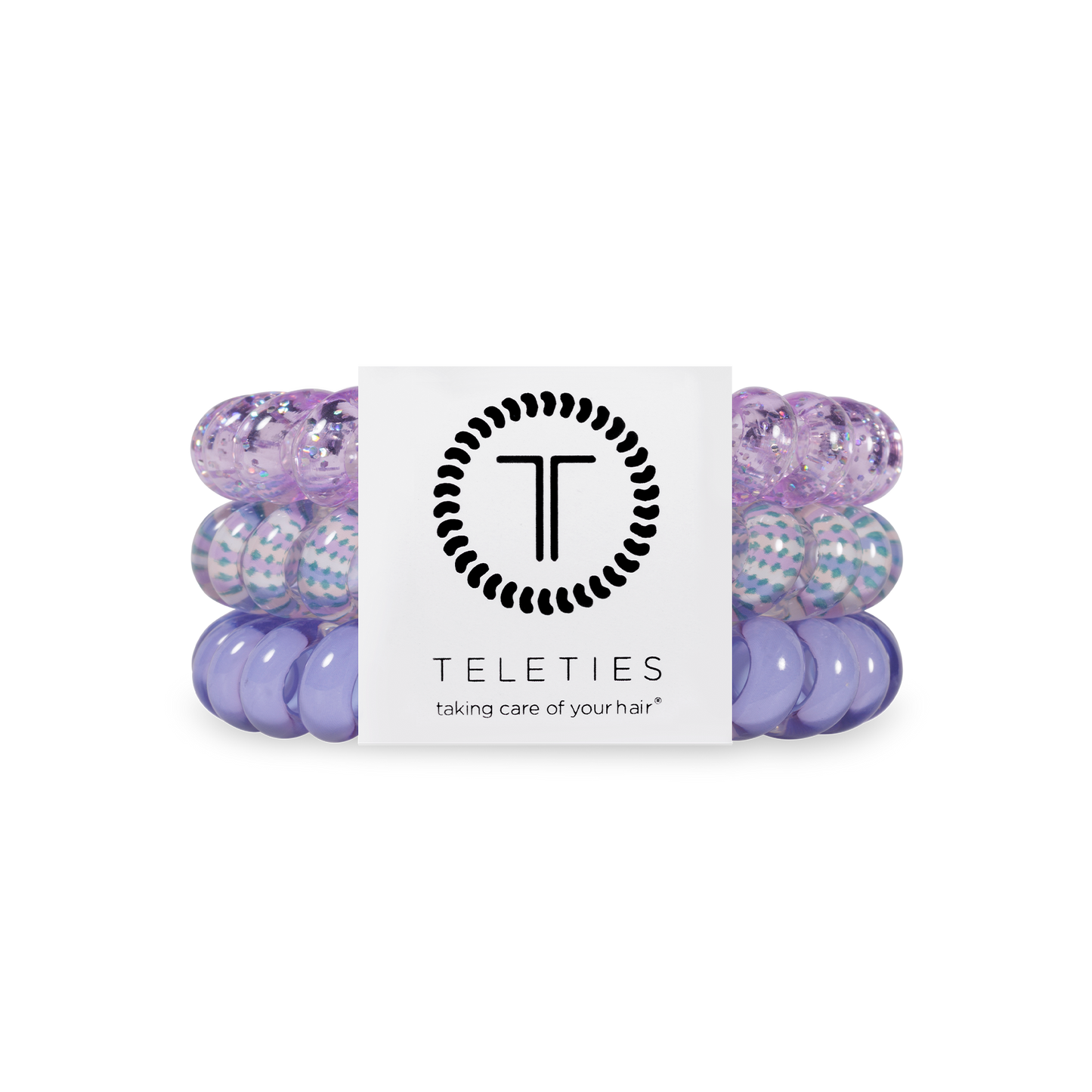 Spiral Hair Coils  Large in Lavender Mist