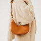 Celeste Crescent Shoulder Bag in Camel