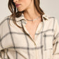 River Plaid Button Up in Sea Salt