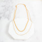 Brooke Layered Chain Necklace in Silver