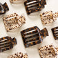 Square Flat Hair Clip Large in Tortoise