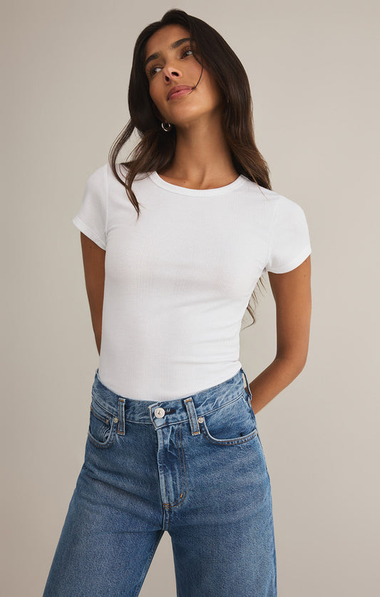 Avery Tee in White