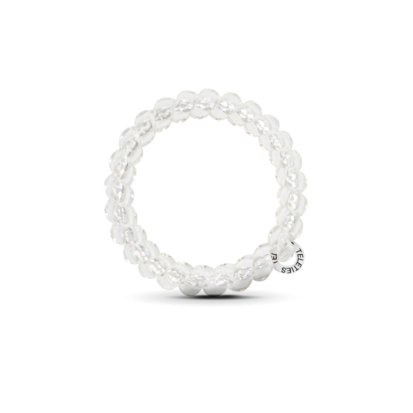 Crystal Clear Hair Ties Spiral Large