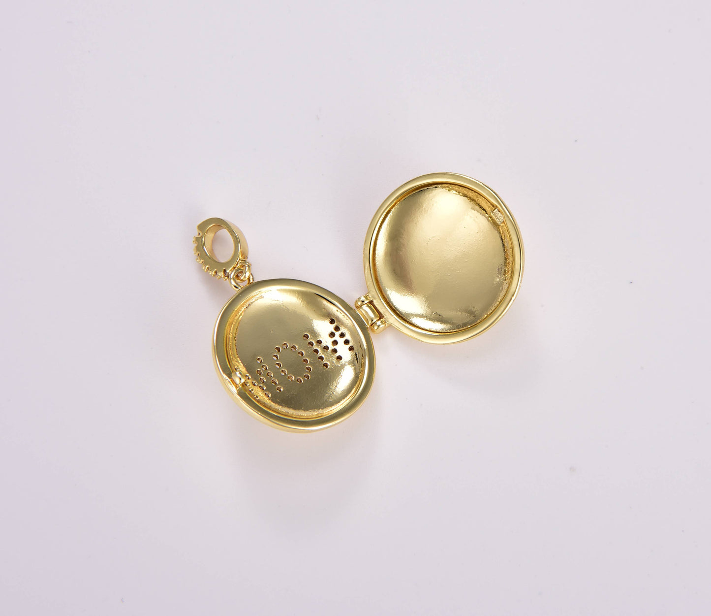 Gold Filled Best Mom Ever Open Locket Charm