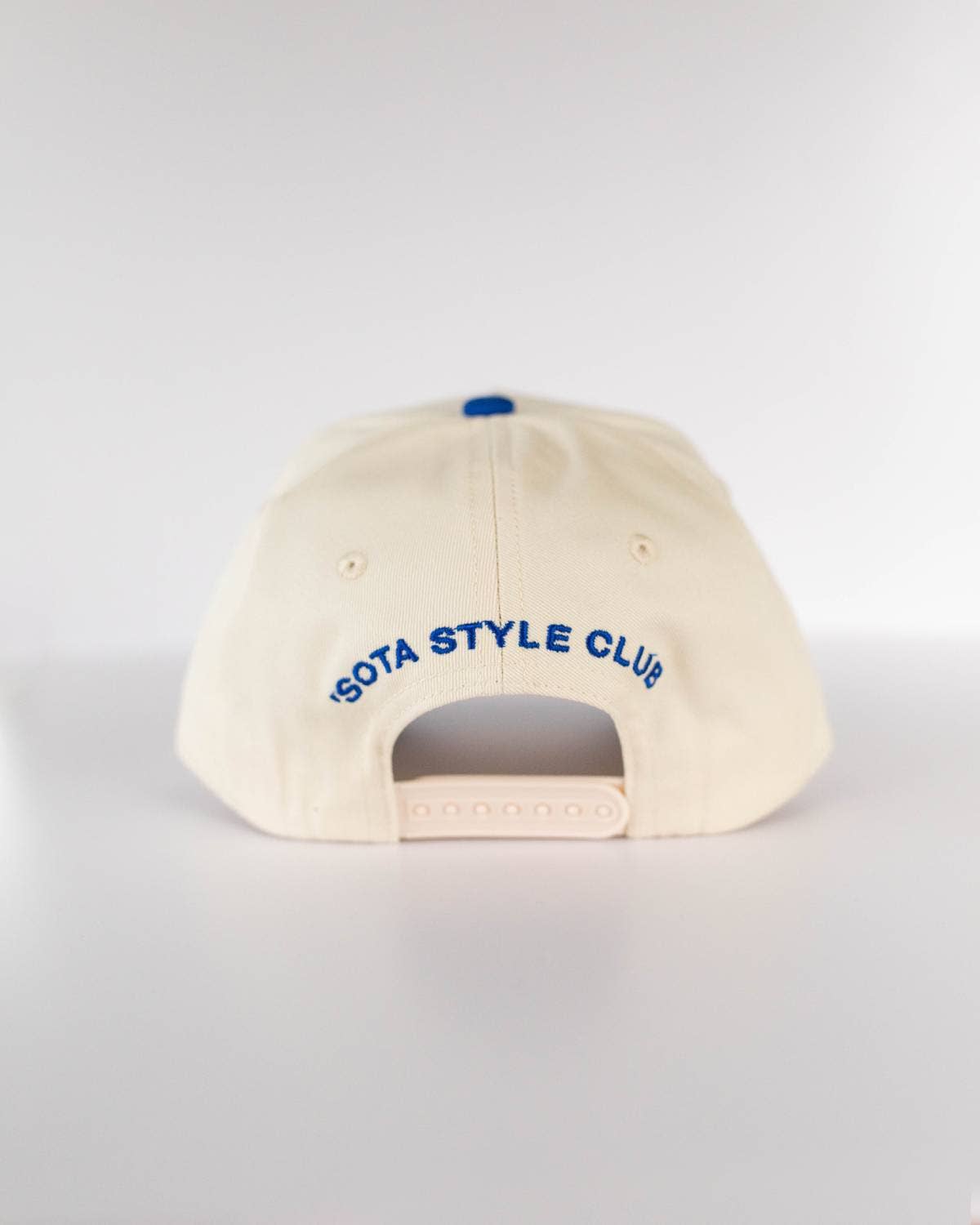 Oh My Lanta Embroidered Trucker Hat - Blue & Cream