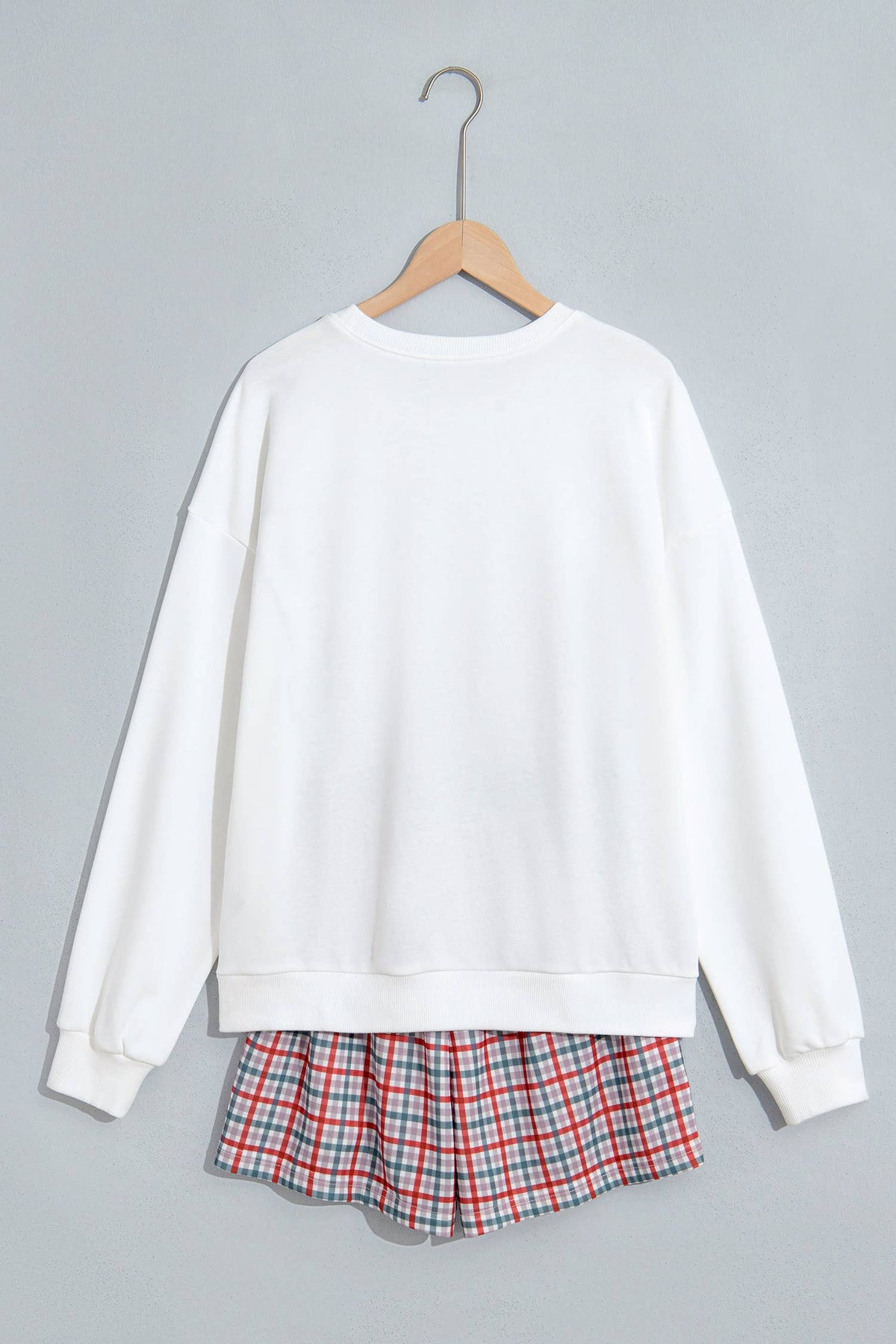 Merry Plaid Merry Christmas Shorts Set