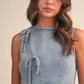Kristen Ribbon Denim Dress