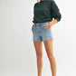 Taya Utility Shorts in Light Denim