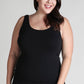 Zoey Plus Size Tank Top in Black