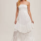 Alicia Smocked Strapless Tiered Dress