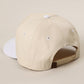 BRIDE Embroidered  Canvas Two-Tone Trucker Hat in White