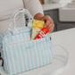 Blue Striped Lunch Box