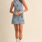 Kristen Ribbon Denim Dress