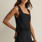 Charlene Embroidery Top in Black