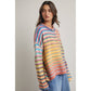 Keanna Rainbow Button Up Knit Sweater