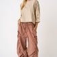 Klara Washed French Terry Drop Balloon Mauve