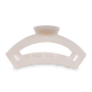 Open Hair Clip Large in Coconut White