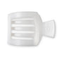 Square Flat Hair Clip | Large | Coconut White