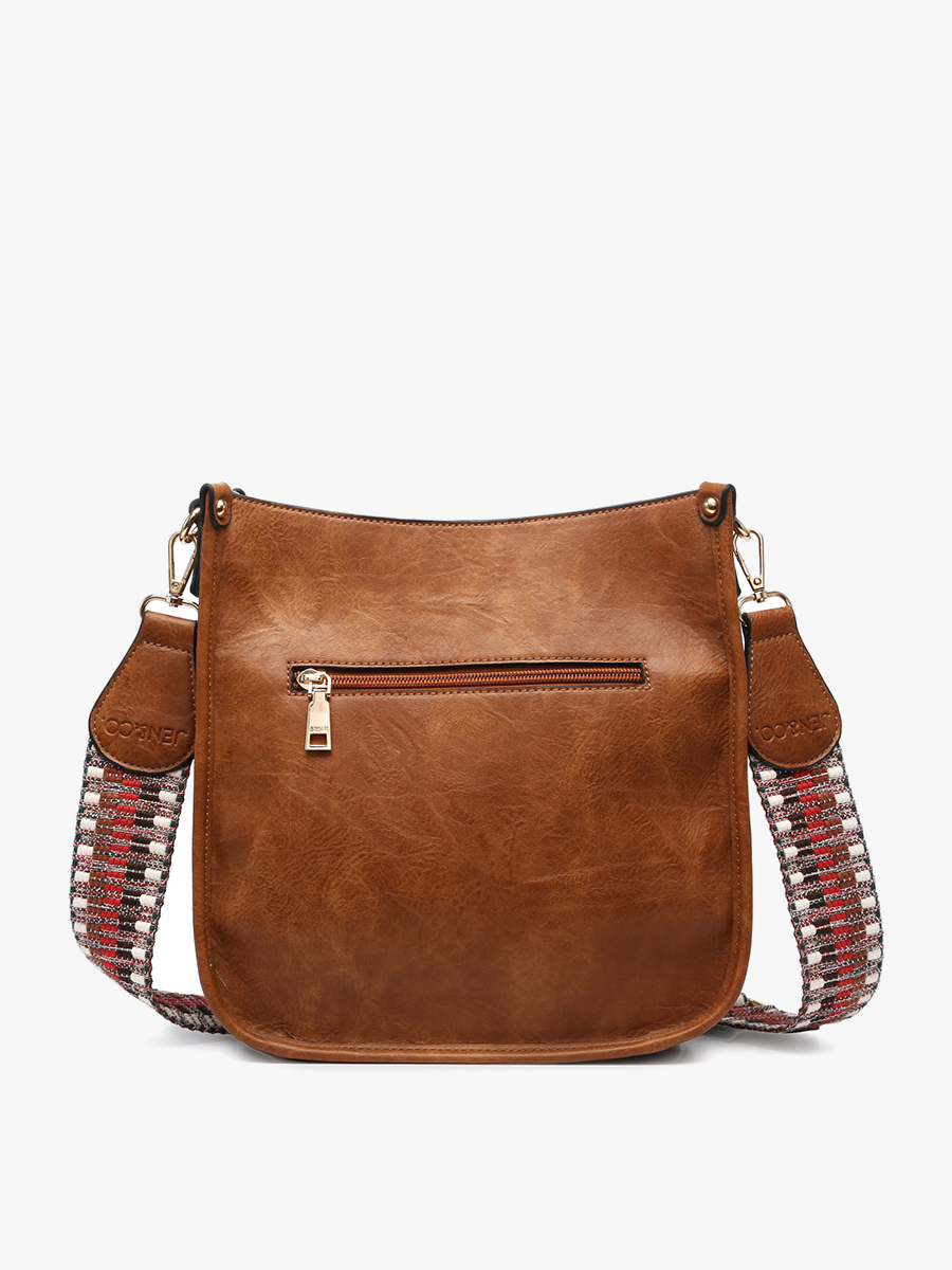 Chloe Crossbody with Guitar Strap in Merlot