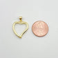 Gold Filled Heart Charm Pendant