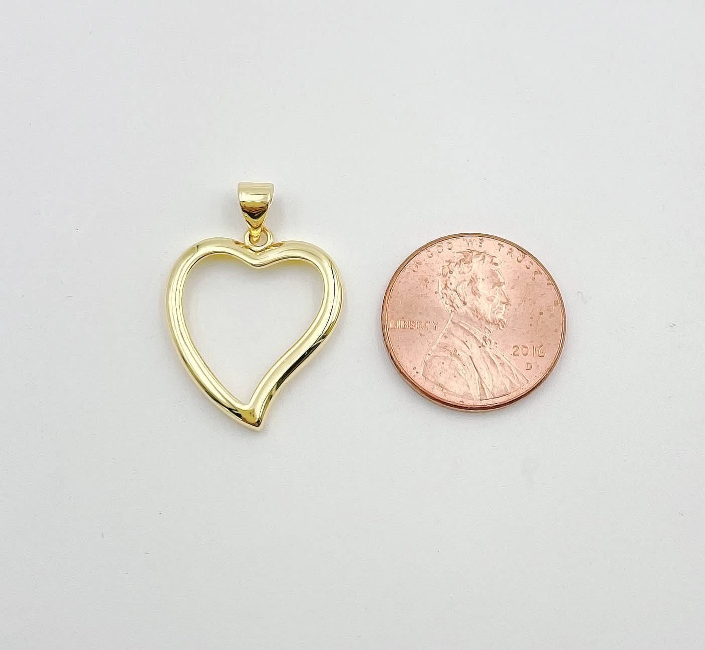 Gold Filled Heart Charm Pendant