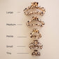 Open Blonde Tortoise Petite Hair Clip
