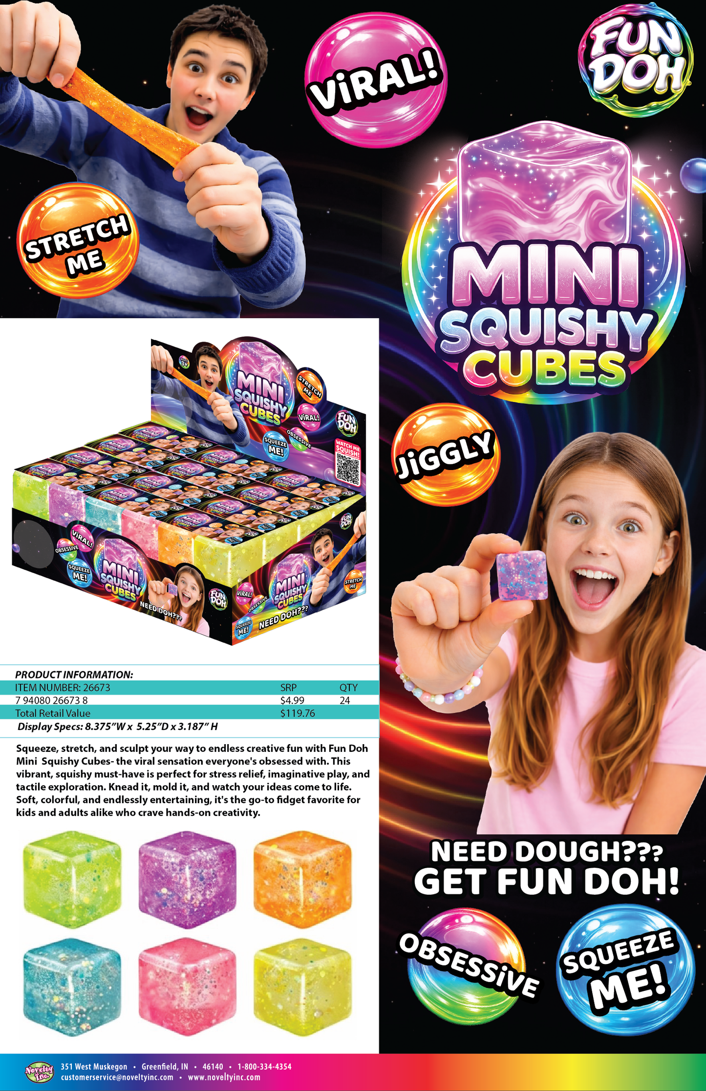 Mini Squishy Cubes