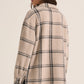 Toni Plaid Tucker Jacket in Crystal Grey