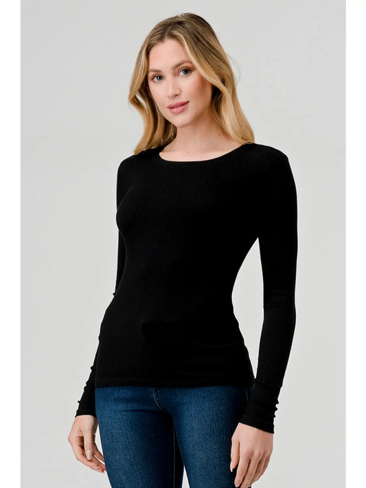 Brittany Long Sleeve in Black
