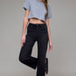 Black Hidden Denim Clean Stretch Straight Leg Jeans