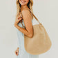 OG Rosalie Rivet Suede Hobo Bag in Black
