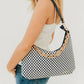 Sienna Slouchy Woven Shoulder Bag in Brown