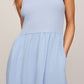 Charlotte Midi Dress in Light Blue