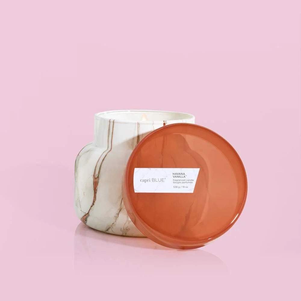 Havana Vanilla Modern Marble Petite Jar, 8 oz