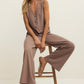 Andre Wide Leg Pant in Milk Shake