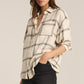 River Plaid Button Up in Sea Salt