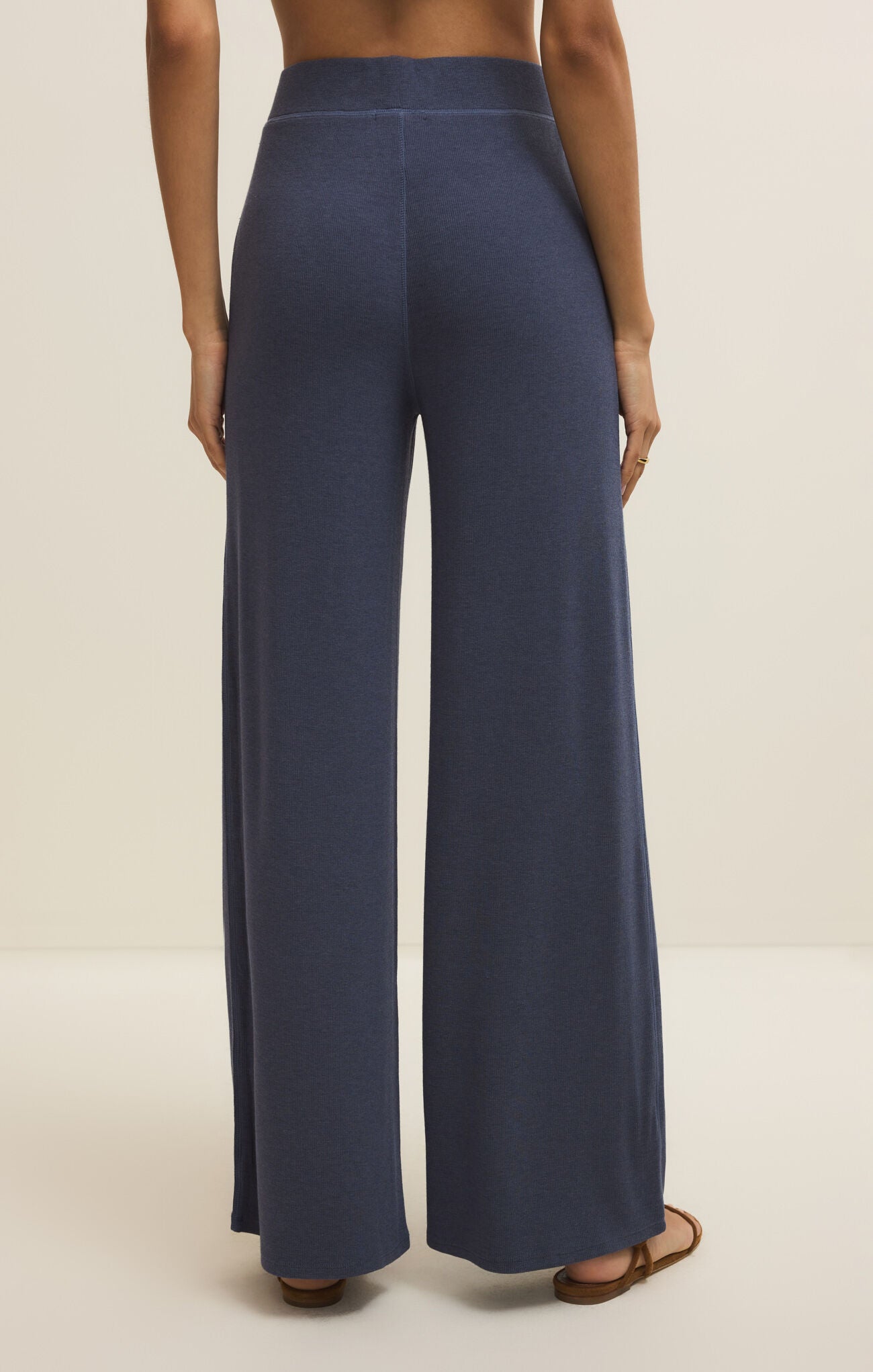Renae Rib Pant in Indigo