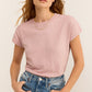 Torrie Modern Slub Tee in Lilac Gray